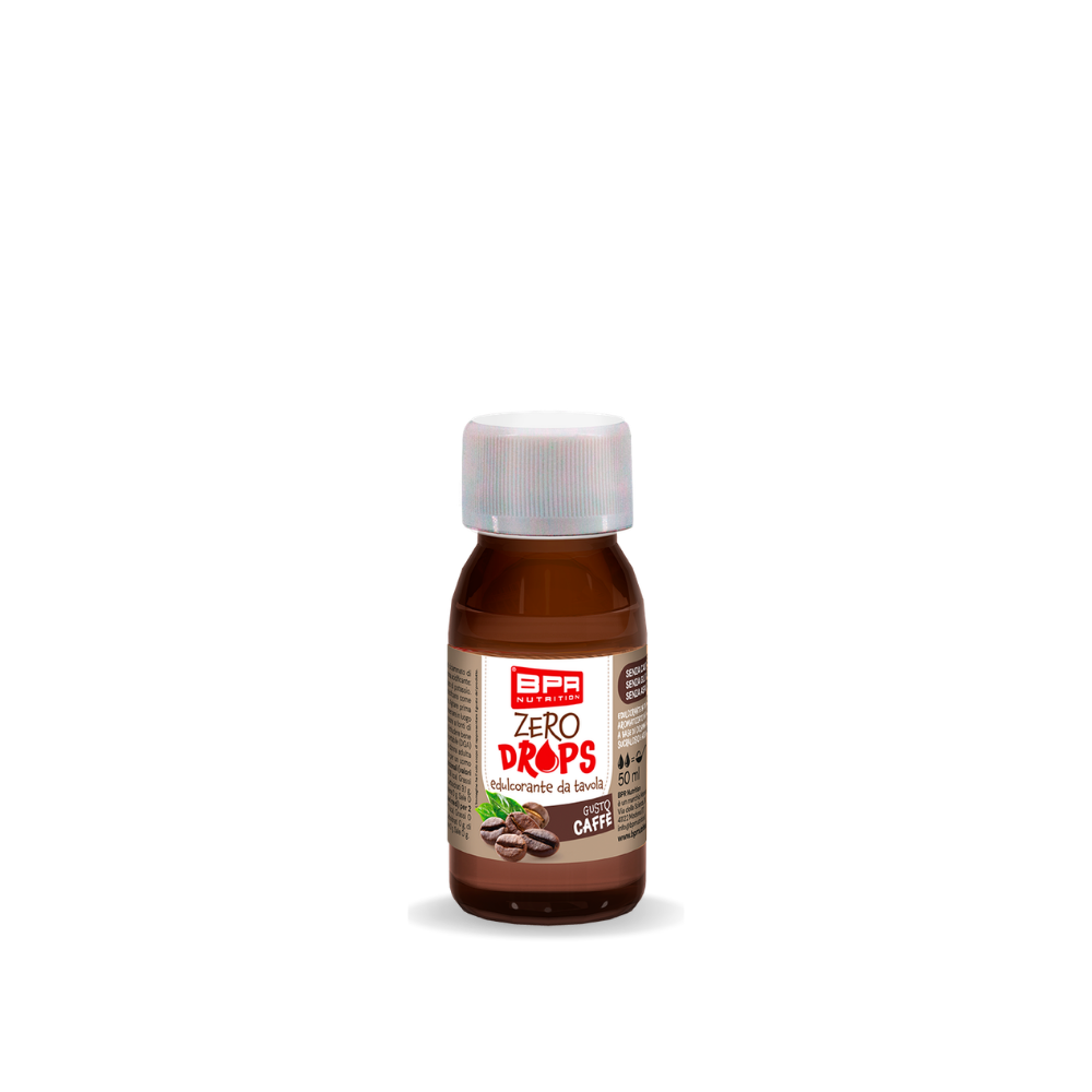 Zero Drops Caffè BPR Nutrition (50 ml), Vorderseite der Flasche