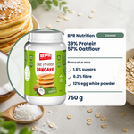 BPR Nutrition Oat Protein Pancake Coconut 750 g: 39% Protein, 57% Hafermehl, 1.6% Zucker (EN)