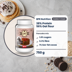 BPR Nutrition Oat Protein Pancake Cookies 'n Cream 750 g: 38% Protein, 56% Hafermehl, 1.6% Zucker, Pancake-Mischung (EN)