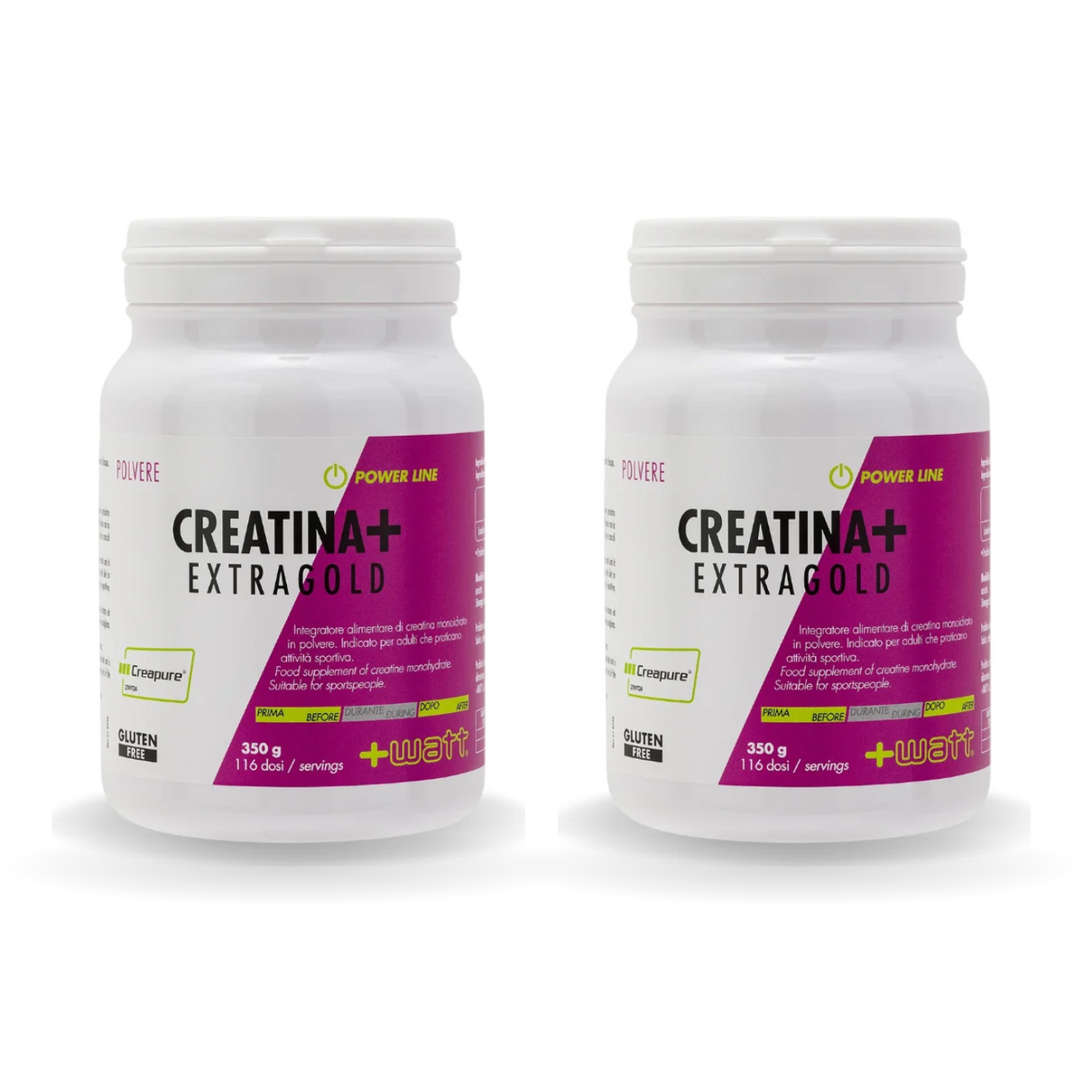 Creatine Duo bundle: two jars of Creapure Extragold 350 g