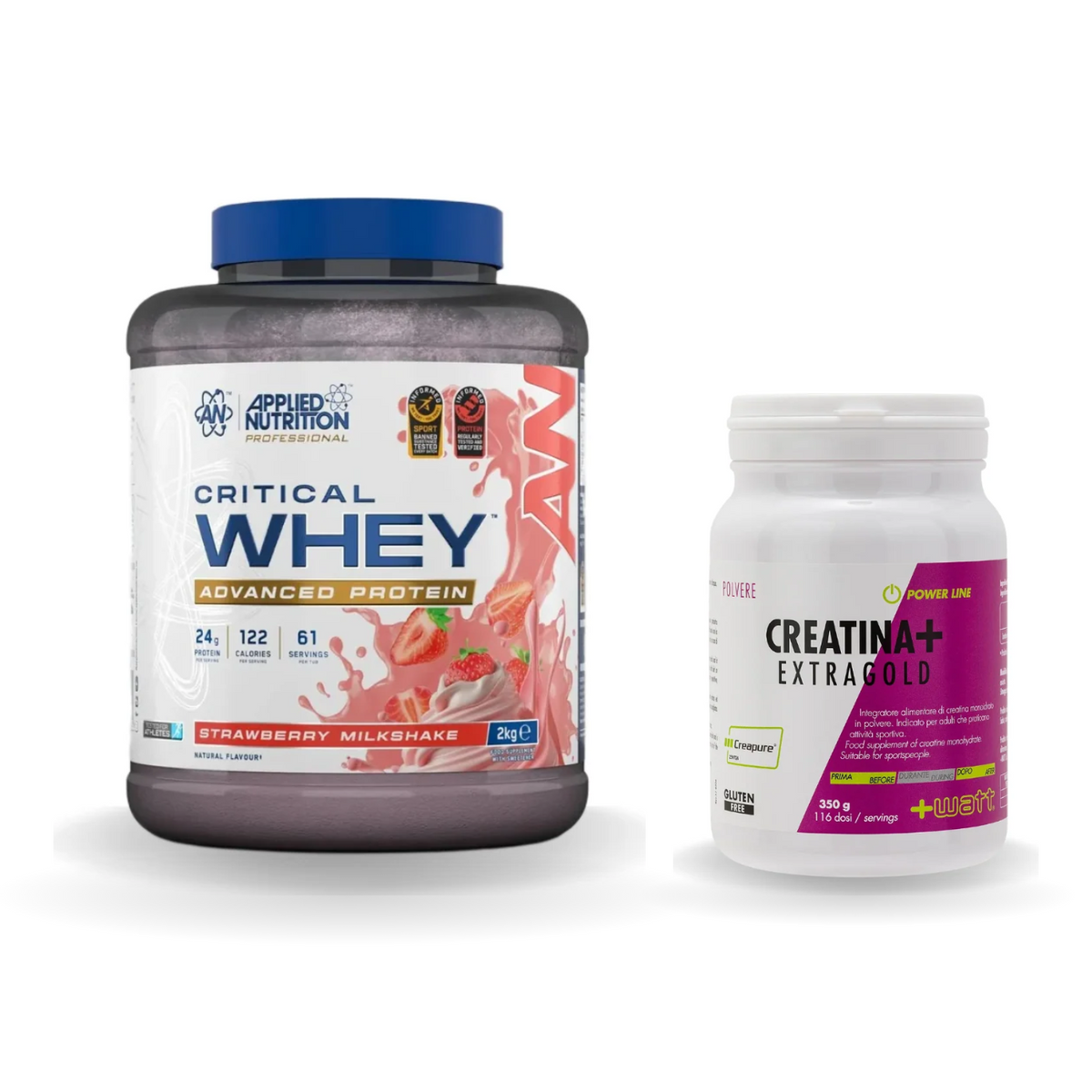 Power Pair bundle: Critical Whey 2 kg and Creapure Extragold 350 g
