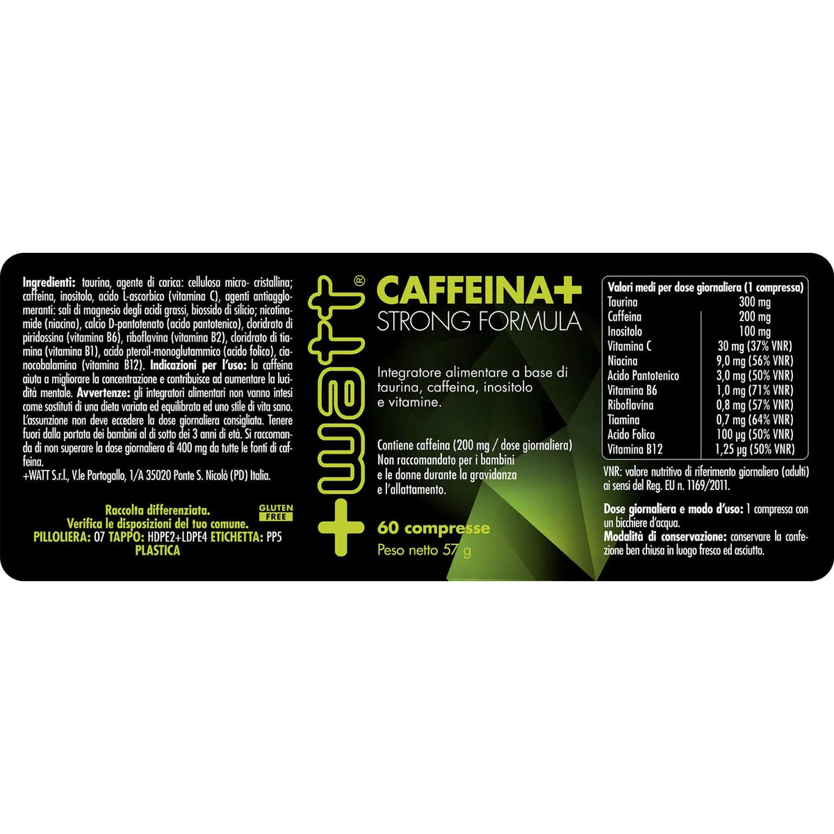 CAFFEINA+ STRONG FORMULA - 60 cpr