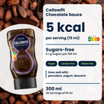 Salsa Callowfit Chocolate, grafica dei vantaggi, versione inglese