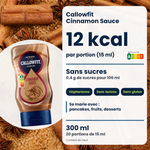 Sauce Callowfit Cinnamon, visuel des avantages, version française