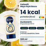 Sauce Callowfit Mayo Style, visuel des avantages, version allemande