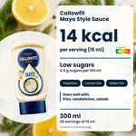 Sauce Callowfit Mayo Style, visuel des avantages, version anglaise