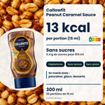 Sauce Callowfit Peanut Caramel, visuel des avantages, version française