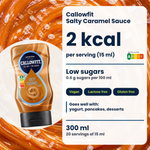 Salsa Callowfit Salty Caramel, grafica dei vantaggi, versione inglese