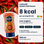 Callowfit Sweet Chili sauce, benefits graphic, English version