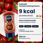 Salsa Callowfit Tomato Ketchup, grafica dei vantaggi, versione tedesca
