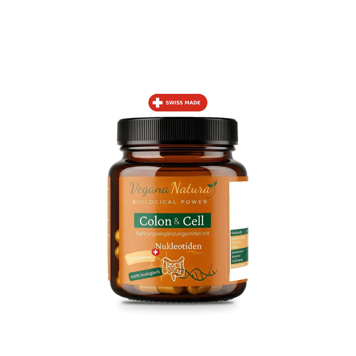 Colon & Cell Vegana Natura 60 capsules, Swiss Made