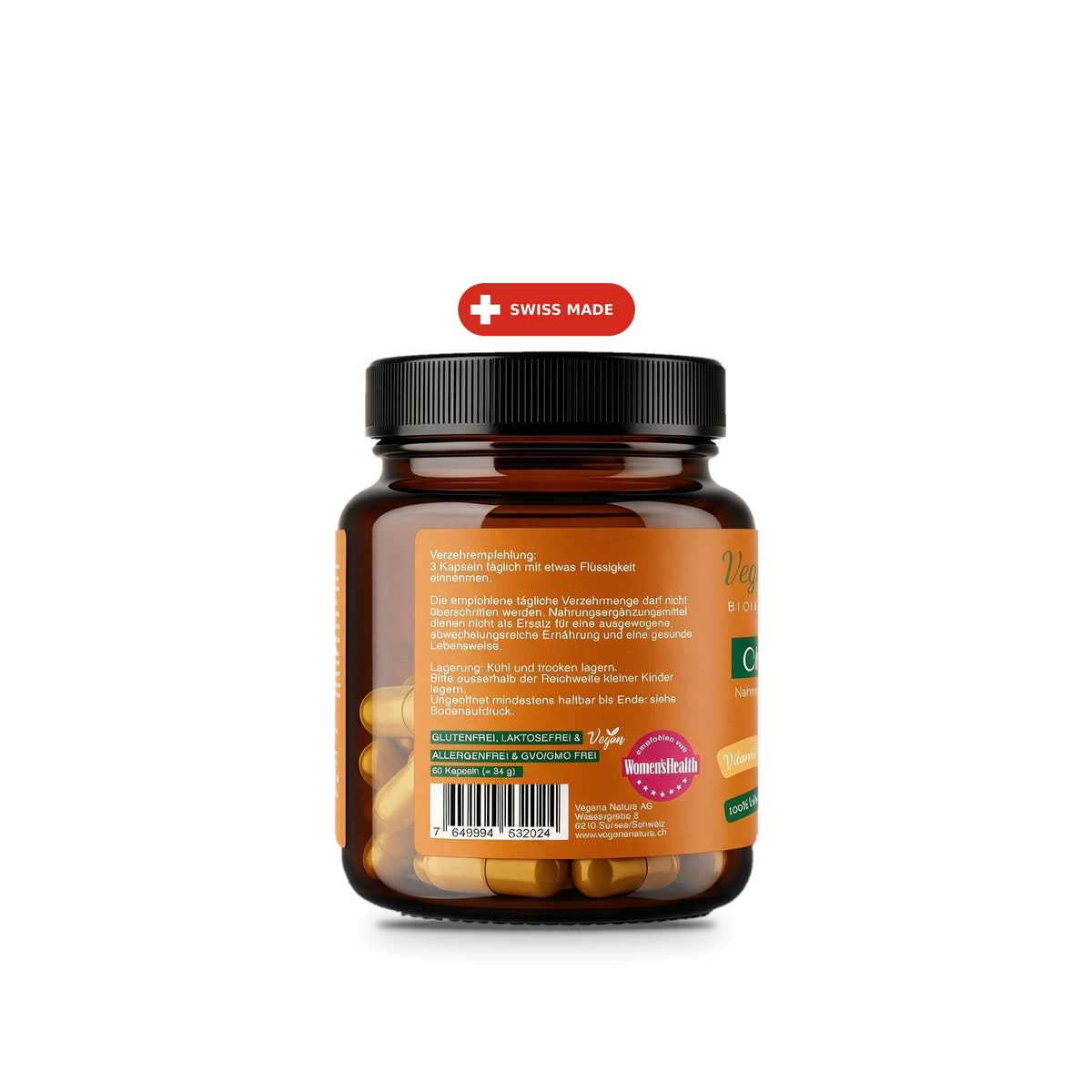 Colon & Cell Vegana Natura 60 capsules, left side