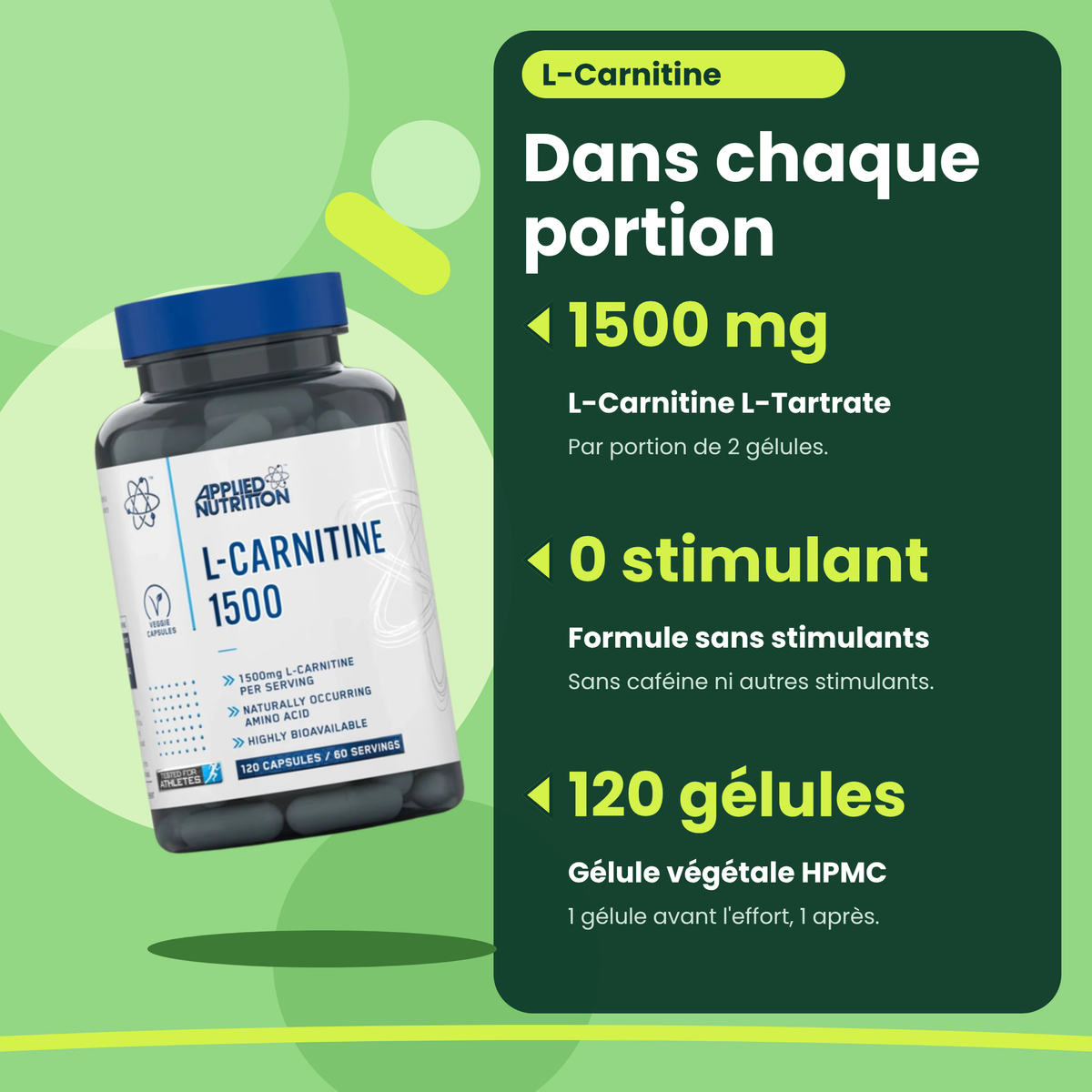 L-Carnitine 1500 Applied Nutrition (FR)