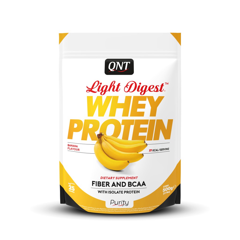Light Digest - whey protein - Banana - 500g - QNT Sport Nutrition