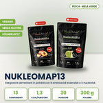 NukleoMAP13 Vegana Natura 300 g, Green Apple and Peach Iced Tea pouches