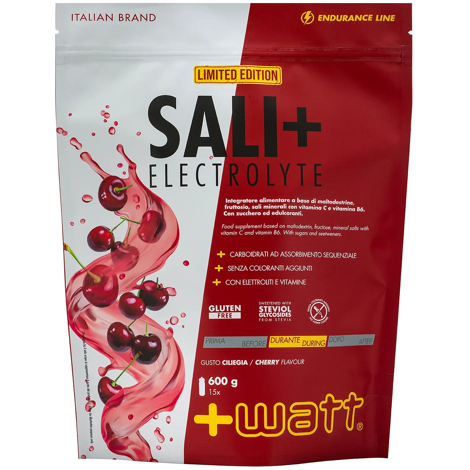 Sali+ Electrolyte +Watt Doypack 600g Cherry — electrolyte drink powder