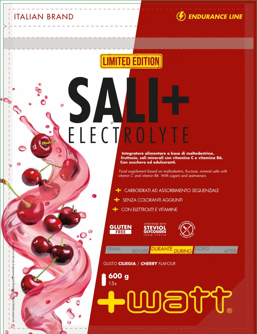 Sali+ Electrolyte +Watt Doypack 600g Cherry — detail view