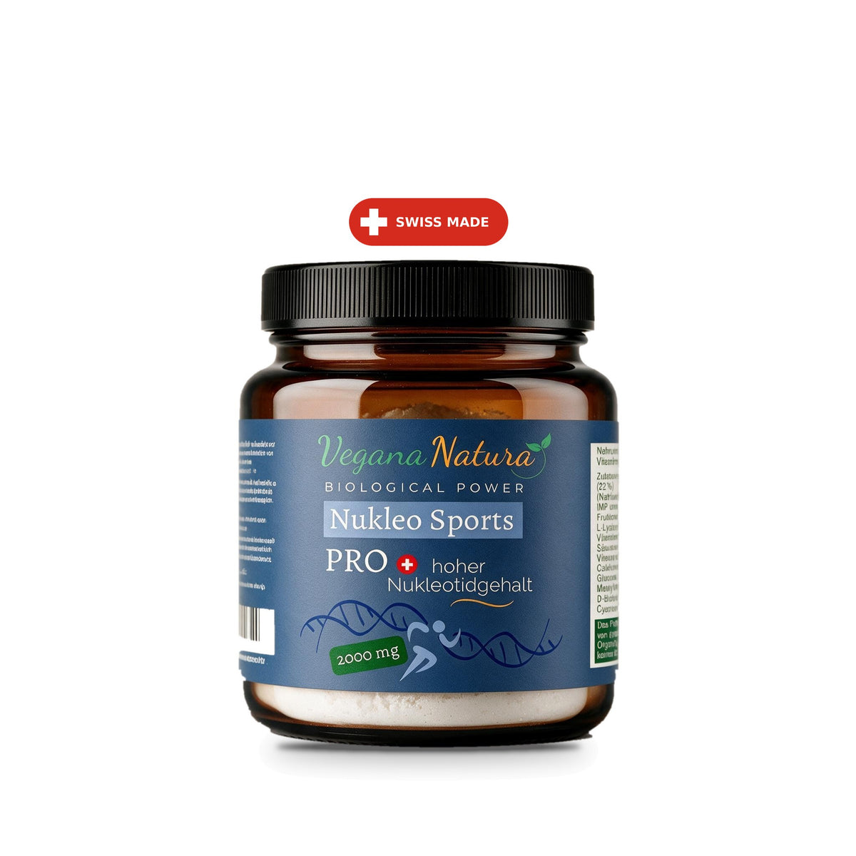 Nukleo Sport Pro Vegana Natura 60 g, front