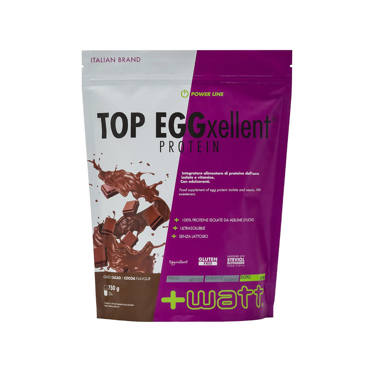 Eiprotein – Top Eggxellent Protein +Watt (750 g), Cacao