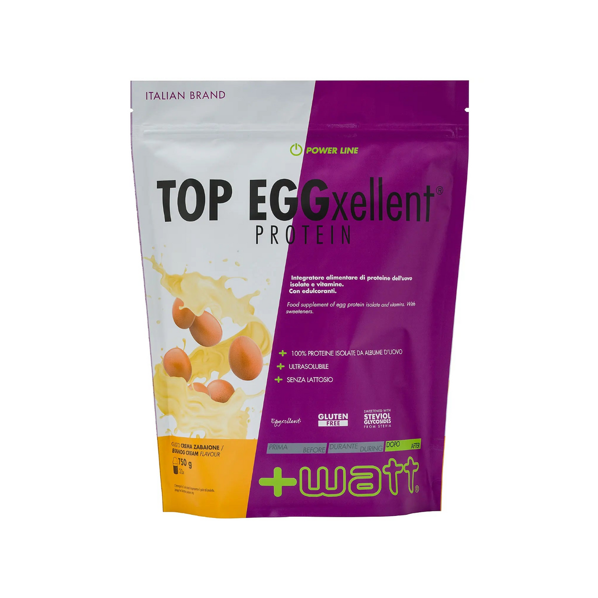 Eiprotein – Top Eggxellent Protein +Watt (750 g), Crema Zabaione