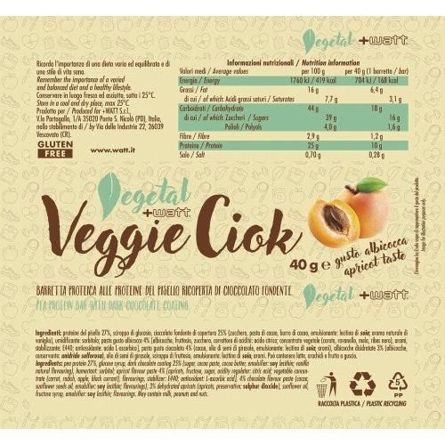 Veggie Ciock - barretta vegana 40g - +WATT