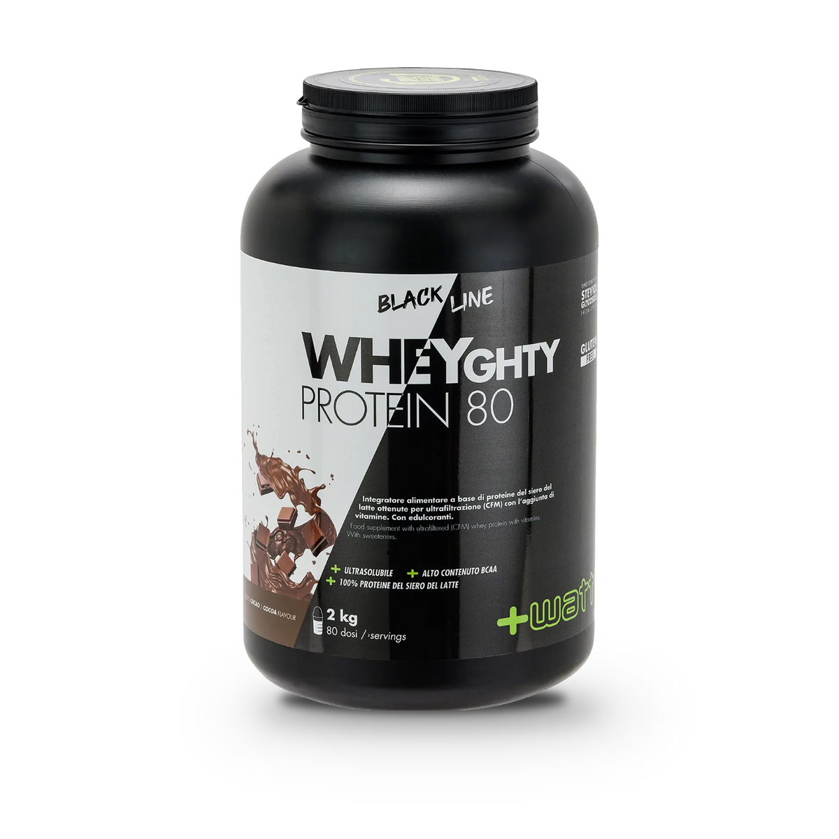Whey Protein Concentrate 80 +Watt (2 kg), Kakao