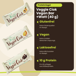 Veggie Ciok Vegan Bar +Watt (40 g), wichtigste Vorteile, deutsche Version