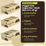 Veggie Ciok Vegan Bar +Watt (Box 24 x 40 g), wichtigste Vorteile, italienische Version