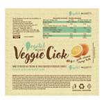 Veggie Ciok Vegan Bar +Watt (40 g), Geschmack Orange, Rückseite der Verpackung