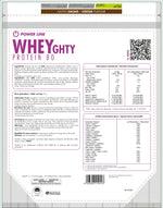 Whey Protein Konzentrat 80 +Watt (750 g – 30 Port.), Kakao, Rückseite