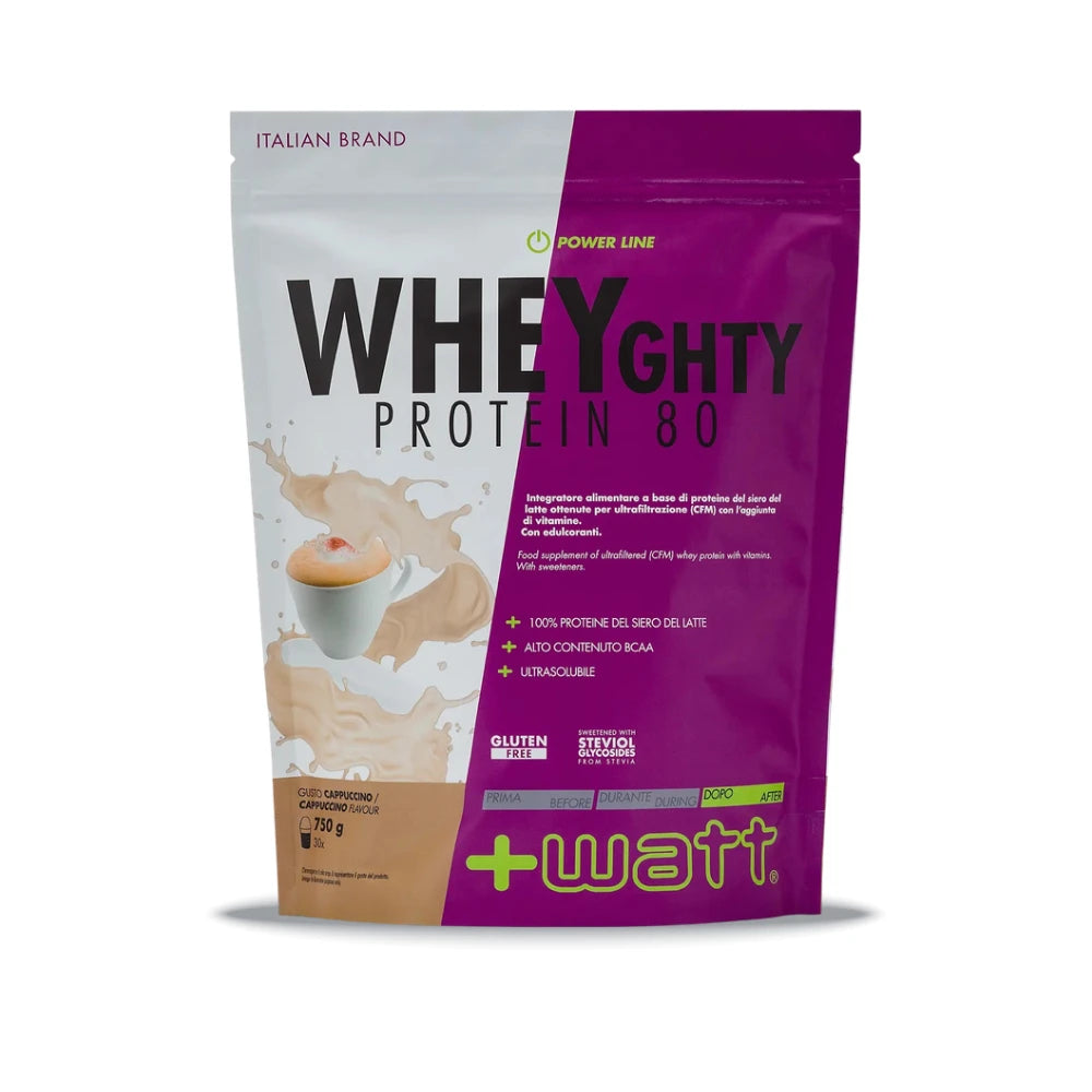 Whey Protein Konzentrat 80 +Watt (750 g – 30 Port.), Cappuccino