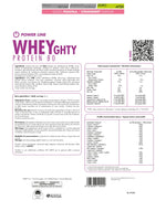 Whey Protein Konzentrat 80 +Watt (750 g – 30 Port.), Erdbeere, Rückseite