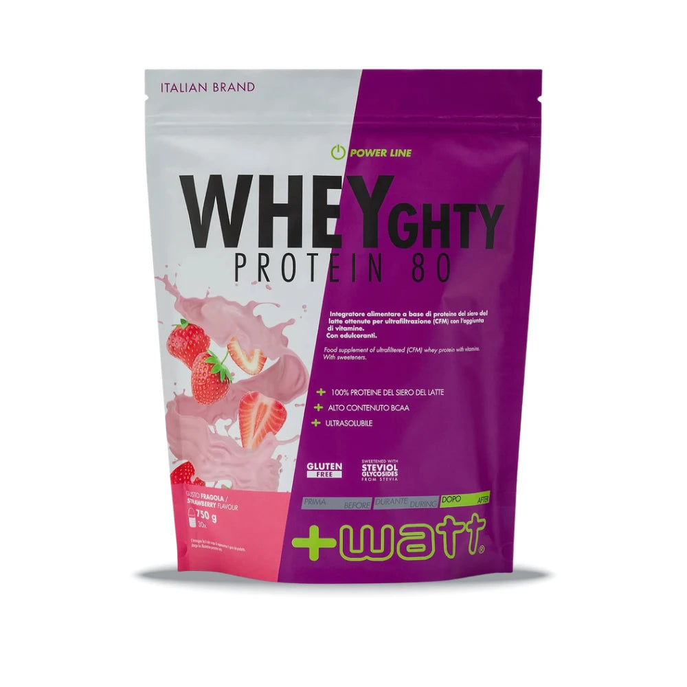 Whey Protein Konzentrat 80 +Watt (750 g – 30 Port.), Erdbeere