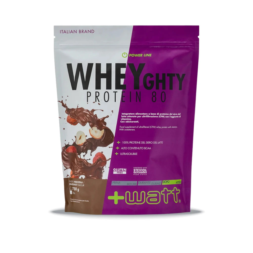 Whey Protein Konzentrat 80 +Watt (750 g – 30 Port.), Haselnuss