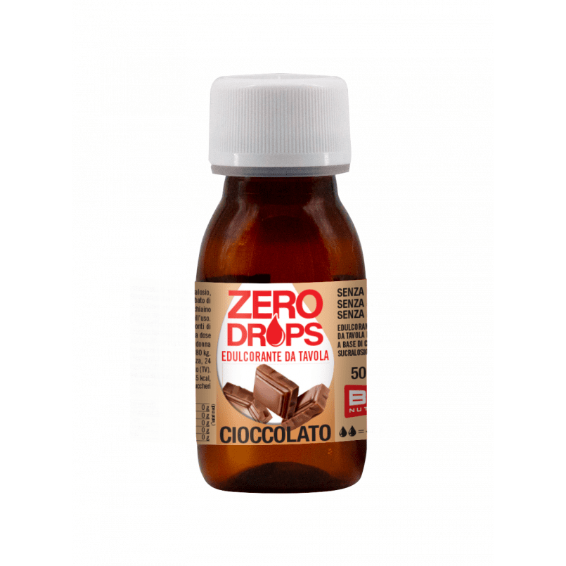 Zero Drops Edulcorante Liquido Zero Kcal 50ml gusto Chocolate
