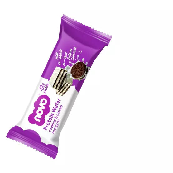 Protein Wafer Bar - Cookies & Cream - 40g - Novo Nutrition