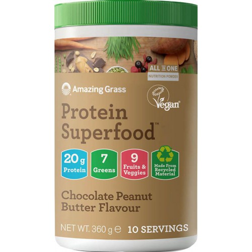 AMAZING GRASS PROTEIN SUPERFOOD 360g Chocolate Peanut Butter