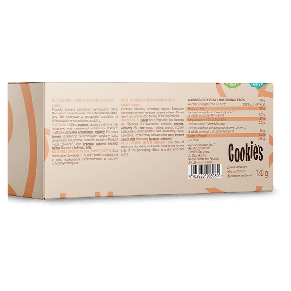OstroVit Cookies with almond 130 g